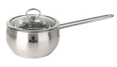 Ковш кухонный Rashel с крышкой 1 л из нержавеющей стали для всех видов плит