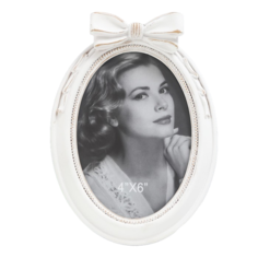 Фоторамка полистоун 10х14 см "Бантик" белая 13х18,8 см Keep Memories