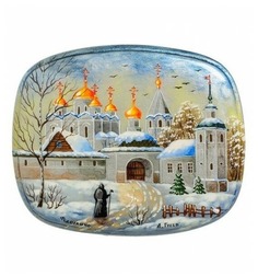 Шкатулка Монашеская обитель (ручная работа) Народные промыслы