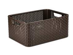 Корзина плетеная Curver Style m темно-коричневая