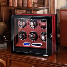 Шкатулка для подзавода часов CLOX W209RED-6