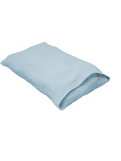 Наволочка из муслина для детской подушки 40x60 см Owl&EarlyBird голубой