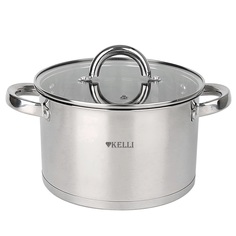 Кастрюля Kelli KL-4700-20 объем 3,5 л нержавейка