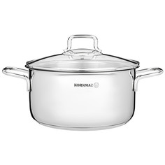 Кастрюля нержавеющая 4 л с крышкой KORKMAZ Perla 902-017