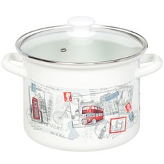 Кастрюля 5 л с крышкой Керченский металлургический завод 42304-162/4.02-У4 Керченская эмаль