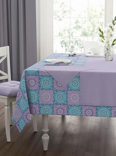 Набор кухонный Guten Morgen фиолетовый скатерть салфетки 140х150 см 40х40 см 4 шт