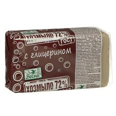 Мыло хозяйственное с глицерином 72%, в плёнке, 140 г (4 шт) No Brand