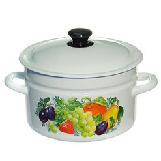 Кастрюля 5 л с крышкой Керченский металлургический завод 41804-162/6 Керченская эмаль