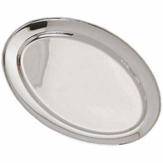 Поднос , овальный, 40x27 см, нерж.сталь (PST-II-A40) Metal Craft