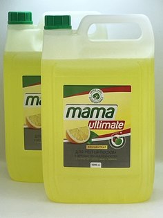Средство для мытья посуды Mama Ultimate гель концентрат лимон, 5 л х 2 шт