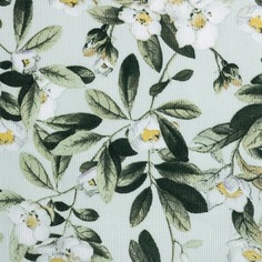 Скатерть Доляна Apple flowers 146х250 см, 100% хлопок, рогожка 164 г/м2