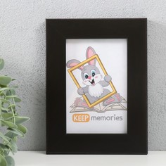 Фоторамка Keep memories 10х15 см, пластик, 071-коричневый No Brand