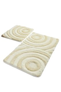 Набор ковриков для ванной (2шт): 60x100, 50x60 см; Chilai Home, экрю, 8697182800109