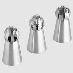 Набор насадок Webber сфера для кондитерского мешка металлических 3 предмета BE-0442