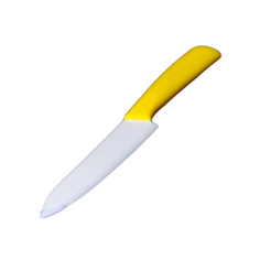 Нож керамический «Симпл», лезвие 15 см, ручка soft touch, цвет жёлтый Доляна