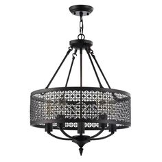 Подвесная люстра Freya Conte FR4166-PL-05C-BL, цвет коричневый