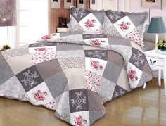 Покрывало с наволочками из полиэстера TANGO PATCHWORK PW-27 230х250