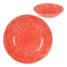 Тарелка для супа Luminarc Brush mania 20 см красная