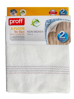 Тряпка для пола Proff край оверлок вискоза 500х600 мм 2 шт уп