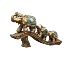 Сувенир полистоун Sima-Land 15,5х25,5х5,5 см "Три слона - дорога к счастью"