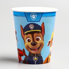 Стакан бумажный, "С Днем рождения", Щенячий патруль, 250 мл(10 шт.) PAW Patrol