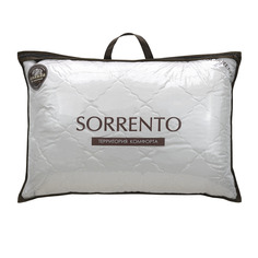 Подушка для сна SORRENTO DELUXE стеганая Лебяжий пух 50x70 см на диван, кровать