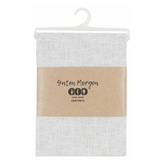 Скатерть Guten Morgen Linen Grey Combi 180 х 220 см рогожка серый