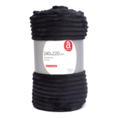Плед Actuel 240 х 220 см черный