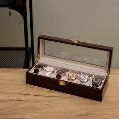 Шкатулка для часов украшений мужская женская подарок дерево CLOX W40-Z