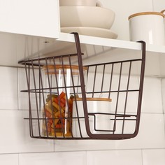 Корзина подвесная Доляна «Лофт», 25x20,5x21 см, цвет коричневый