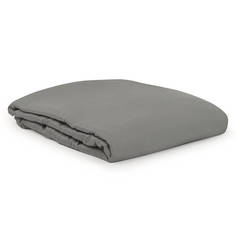 Простыня серая из египетского хлопка Tkano Essential 240х270 см
