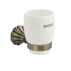 Стакан керамический с креплением к стене MAGNUS 95005