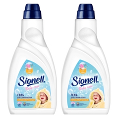 Комплект Гель для стирки детского белья Sionell Baby Care бутылка 1 литр х 2 шт