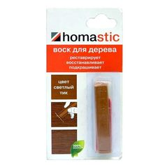 Воск HOMASTIC для восстановления паркета и ламината,Тик светлый