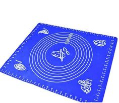 Силиконовый коврик для раскатывания теста 00109974 синий, 30х40 см No Brand