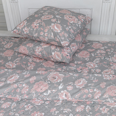 Комплект постельного белья Спал Спалыч одеяло-покрывало 1,5 спальный серый