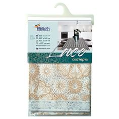 Скатерть "Lace" ПВХ 132х228см mix 7058 Вилина
