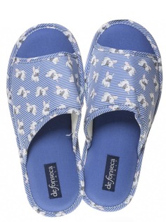 Тапочки женские de fonseca BARI TOP EPA W715RU синие 38-39 RU