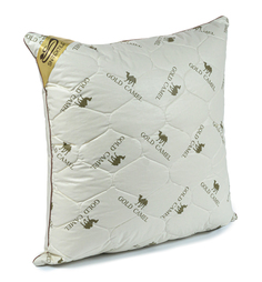 Подушка для сна Sn-Textile из верблюжьей шерсти тик Сахара 70х70