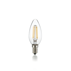 Лампа филаментная ideal lux Oliva С35 Свеча 4Вт 470Лм 3000К CRI80 Е14 230В 101224