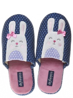 Тапочки женские de fonseca ROMA TOP I W748RU синие 40-41 RU