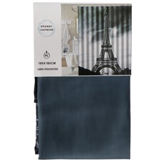 Штора для ванн 180х180 см, полиэстер, Париж, STSC1025 Shower Curtain