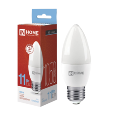 Лампа светодиодная LED-СВЕЧА-VC 11Вт свеча 6500К холод. бел. E27 1050лм 230В IN HOME 46906