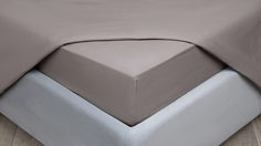 Простыня на резинке Comfort Cotton, цвет: Светло-серый 180x200 см Askona