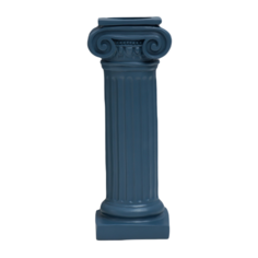 Сувенир полистоун Римская колонна синий 27х8х10см No Brand