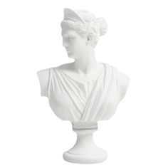 Сувенир полистоун Артемида белая 35х23 см No Brand