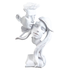 Фигура Пара влюбленная - молодежь белая, 32см Хорошие сувениры