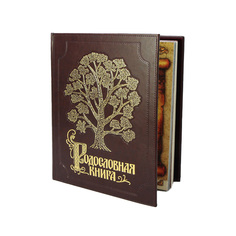 Альбом Родословная Книга Изысканная обложка из экокожи с золочением KSVA-PM-004-ЭК No Brand