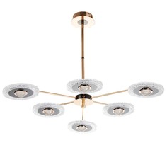 Люстра "Малли" LED 84Вт золото 80х80х33 см No Brand