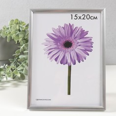 Фоторамка пластик Lida 15х20 см серебро No Brand